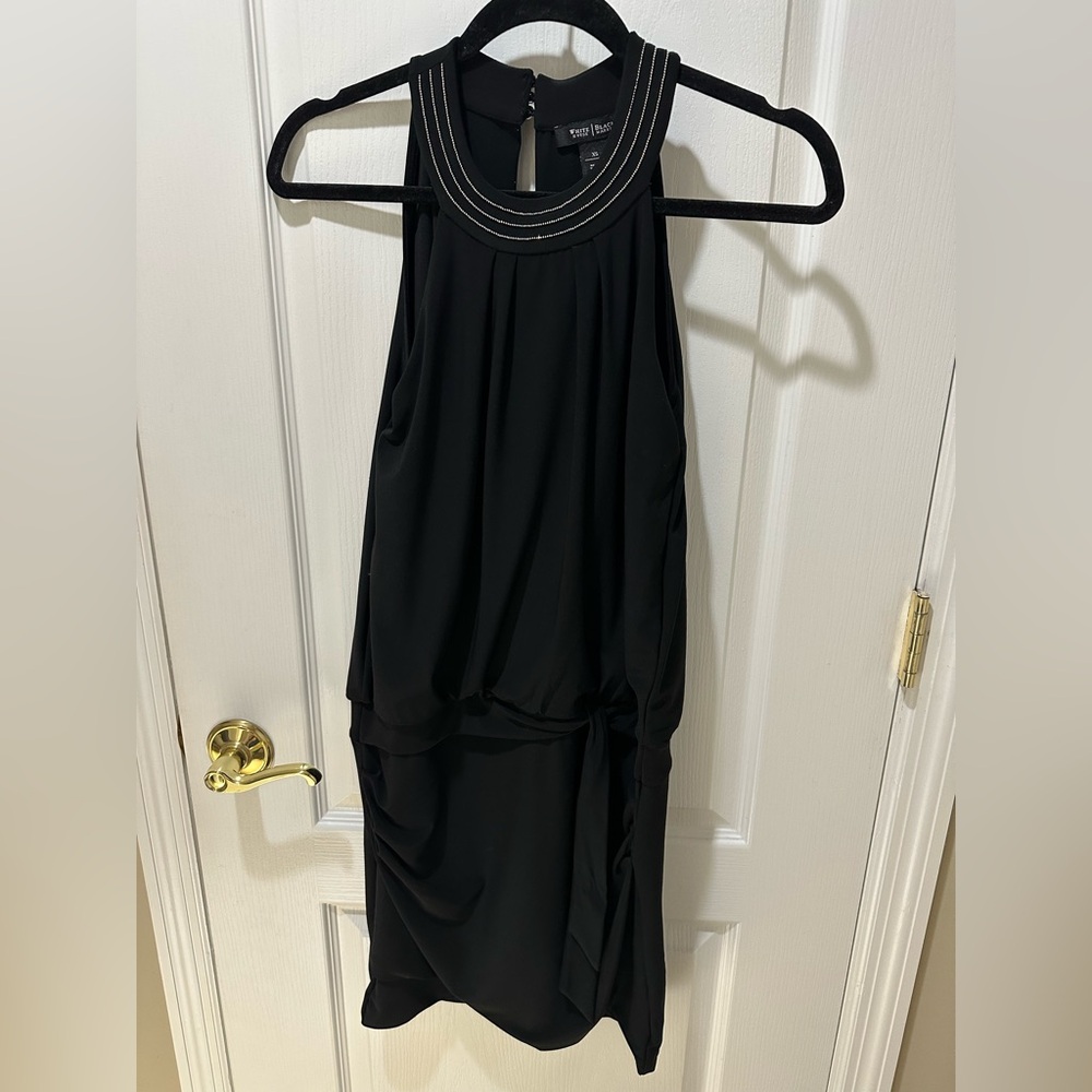 White House Black Market Black Backless Dress